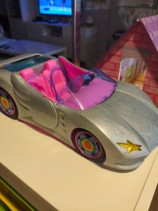Coche de Juguete Barbie Plateado Brillante