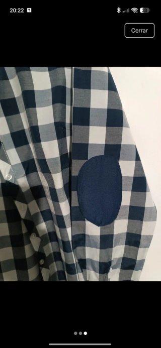 Camisa cuadros Batelli azul y blanco
