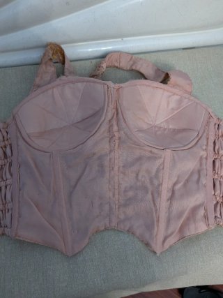 Corsé Bustier Vintage Paillettes Halter