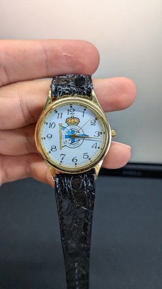 Reloj La Coruña Esfera Blanca Correa Negra