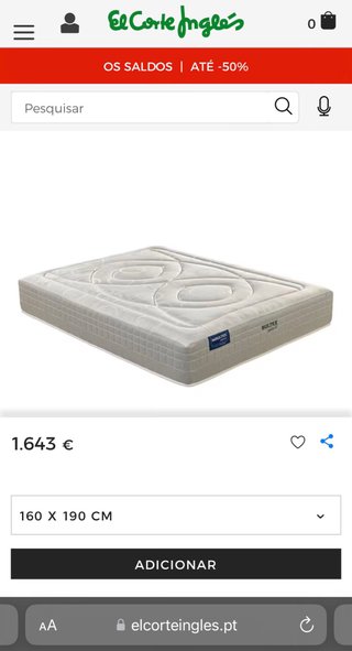 Colchón Bultex 150x190