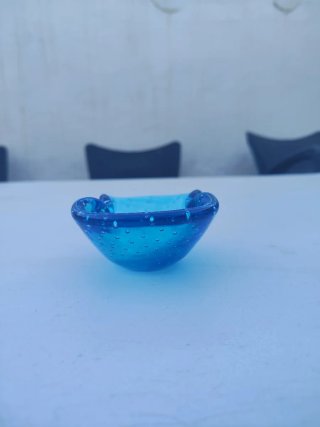 Cenicero cristal azul Murano