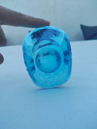 Cenicero cristal azul Murano