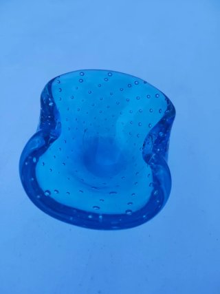 Cenicero cristal azul Murano