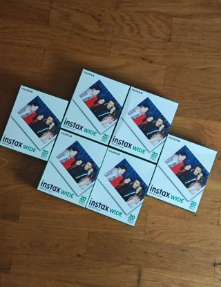 6 Cajas carretes Fujifilm Instax Wide