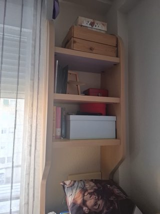 Dormitorio juvenil litera con dos camas