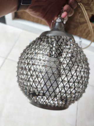 Lámpara colgante metálica vintage