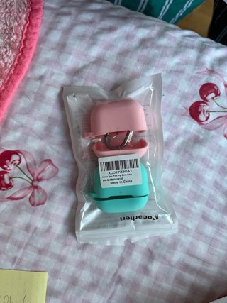 2 Fundas para AirPods (Rosa y Verde)