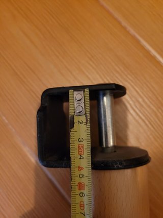 4 Patas Redondas de Madera para Somier 26cm