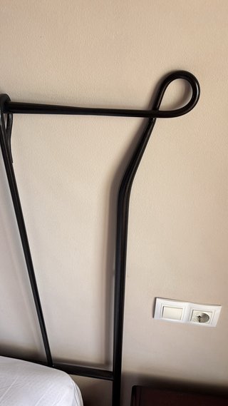 Cabecero de forja negro