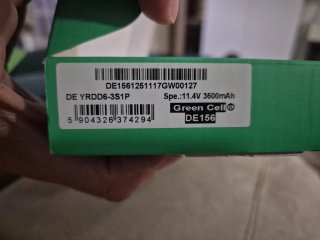 Batería Greencell YRDD6 para Dell 3600 mAh