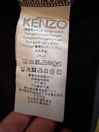 Camiseta Kenzo Negra con Tigre