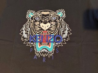 Camiseta Kenzo Negra con Tigre