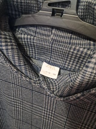 Sudadera Zara cuadros 11/12 años