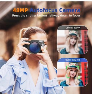 Cámara digital 4K, CCN 48MP - Nueva