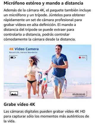 Cámara digital 4K, CCN 48MP - Nueva
