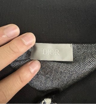 Polo Dior Oblique Negro Blanco
