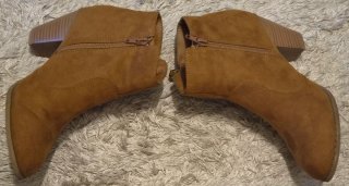 Botines camel tacón Primark talla 38