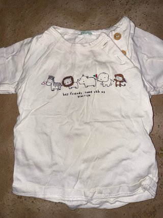Camiseta bebé Benetton animales