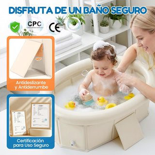 Bañera Bebé Plegable Inflable