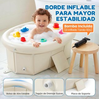 Bañera Bebé Plegable Inflable