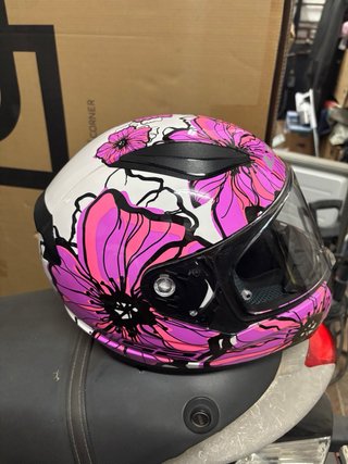 Casco Integral LS2 Talla XS Diseño Floral