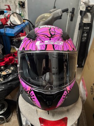 Casco Integral LS2 Talla XS Diseño Floral
