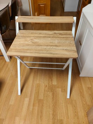 Mesa Estudio Plegable Madera y Metal