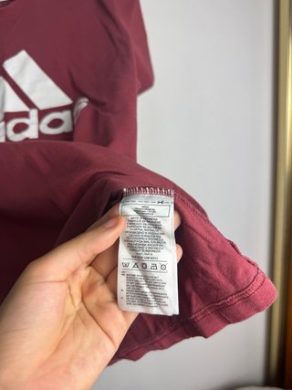 Camiseta Adidas Roja Logo Blanco