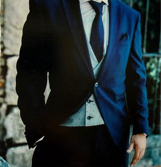 Traje de chaqué Roberto Vicentti azul