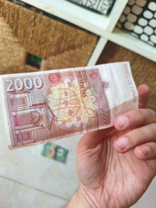 Billetes 1000 y 2000 pesetas Banco de España