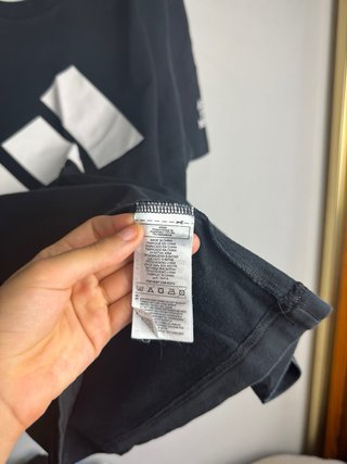 Camiseta Adidas Negra Logo Grande