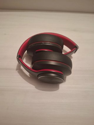 Auriculares DOQAUS Bluetooth Diadema Negro/Rojo
