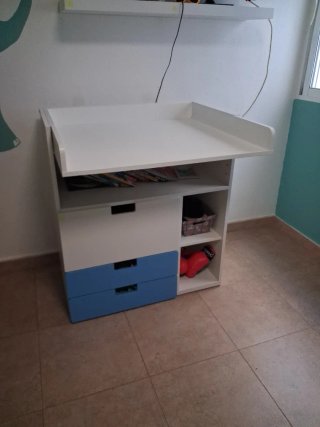 Cambiador infantil con cajones