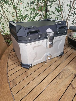 Mala Moto Top Case Plástico ABS Cinzenta 45L