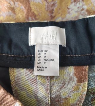 Pantalón jacquard floral H&M