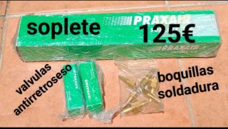 Soplete Praxair 125€ + Accesorios