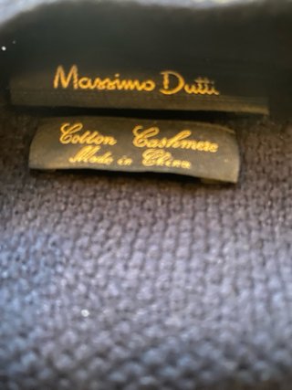 Jersey Massimo Dutti Cashmere Azul Marino talla M