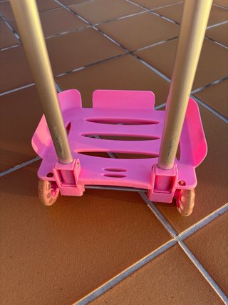 Carro para mochila escolar rosa