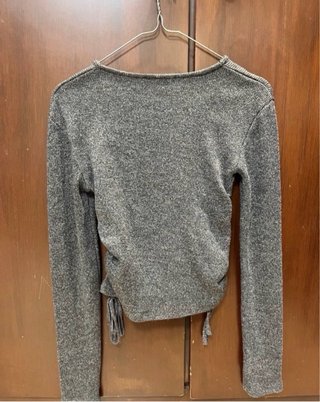 Jersey Pull&Bear gris fruncido