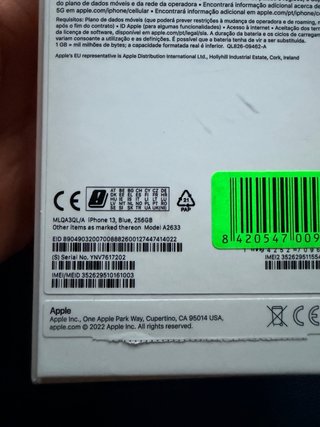 iPhone 13 256GB Blu 83% Batteria Cavo Originale