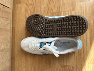 Adidas Samba Blancas y Azules