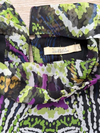 Vestido Lavand Talla L Estampado Multicolor