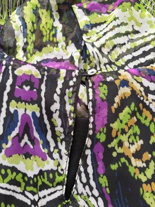 Vestido Lavand Talla L Estampado Multicolor