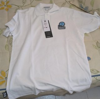 Polo Lacoste Unisex Blanco Talla S