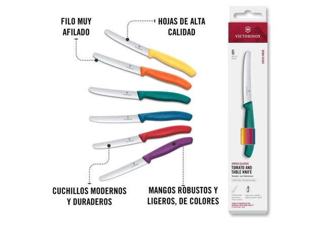 Set 6 Cuchillos Victorinox Mesa