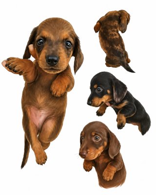 Teckel Cachorro ''Realismo''