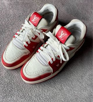 Zapatillas Louis Vuitton Trainer Rojas y Blancas