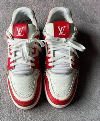 Zapatillas Louis Vuitton Trainer Rojas y Blancas