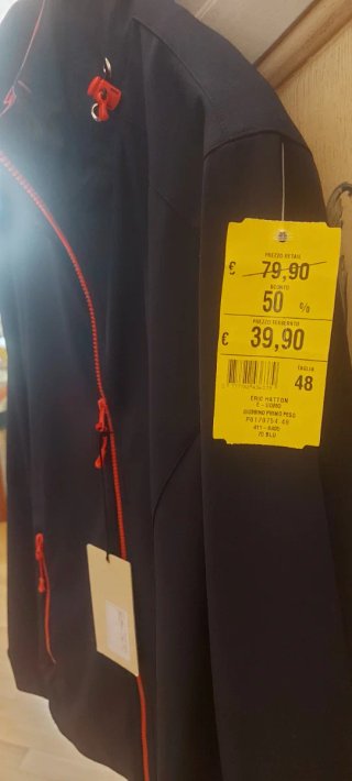 Giubbino Uomo Eric Hatton Blu/Arancio Nuovo